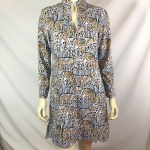 Jude Connally lucky elephants dress, size M.